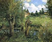 Camille Pissarro the riparian oil painting artist